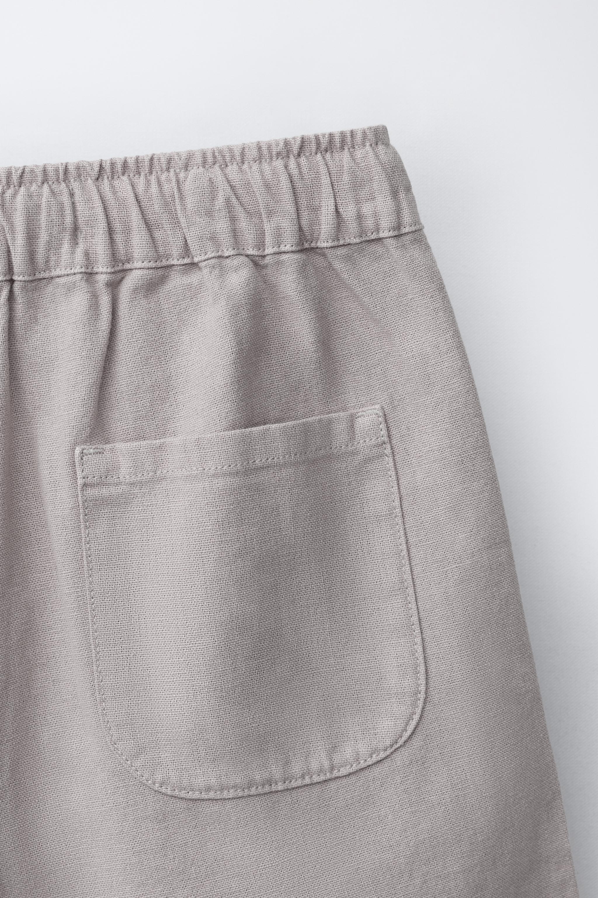 SHORT AVEC LIN ET COTON