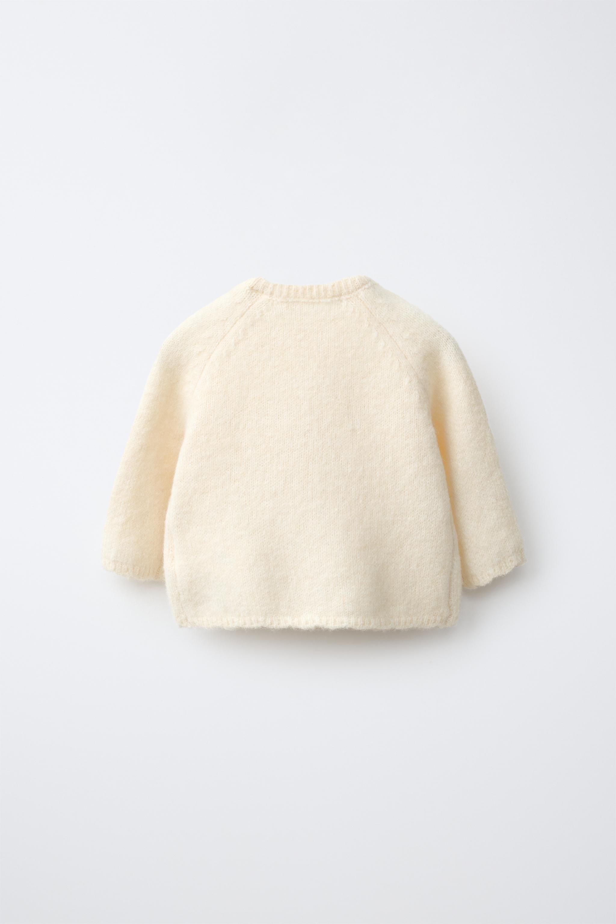 リボン ニットカーディガン - バニラ | ZARA Japan / 日本