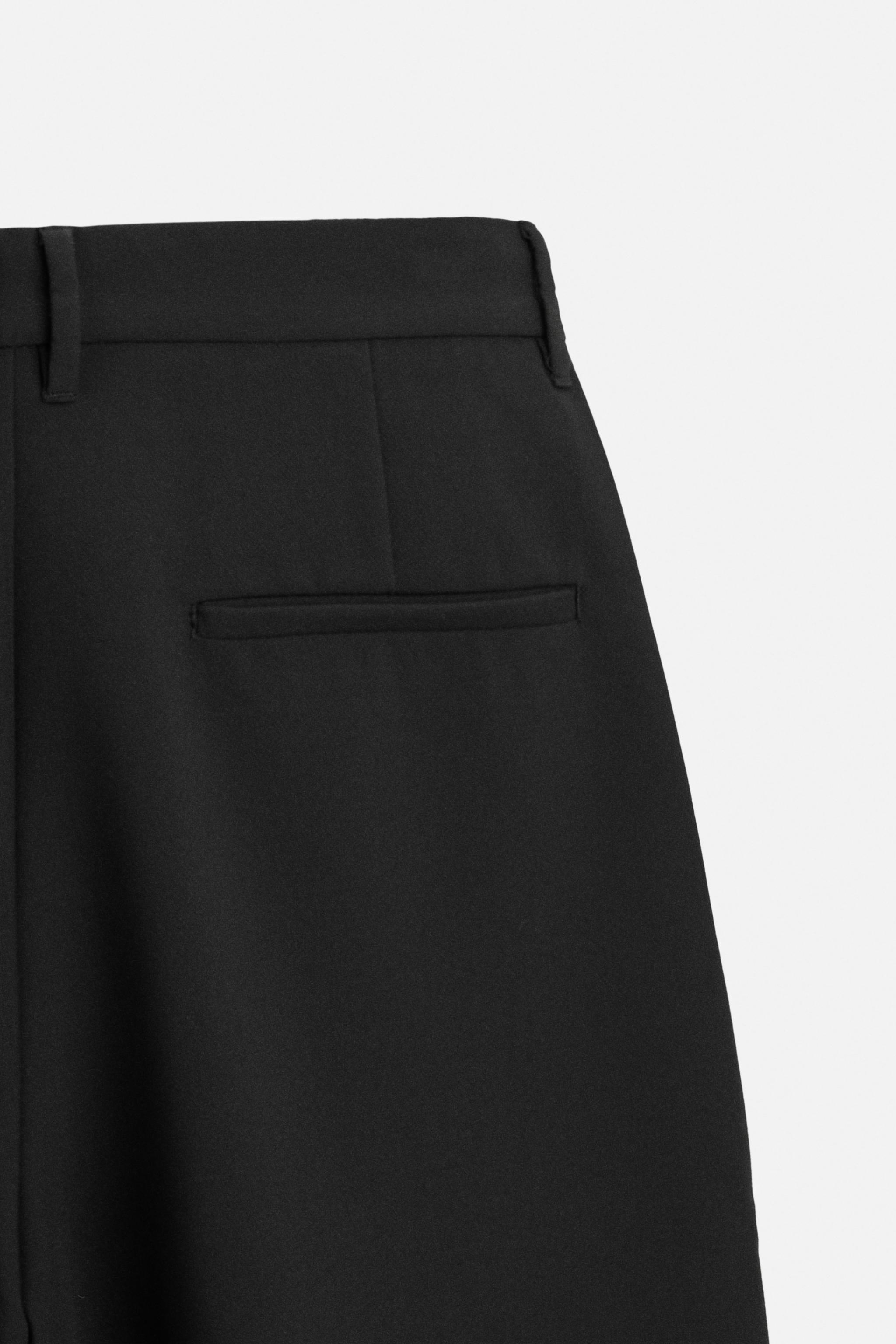 リラックスフィットプリーツパンツ - ブラック | ZARA Japan / 日本