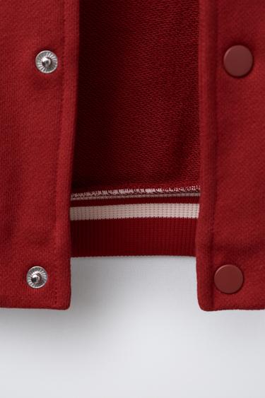 SNOOPY PEANUTS™ BOMBER JACKET - Burgundy by Zara - Image 3