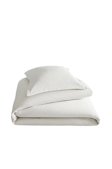 Zara PERCALE COTTON BEDSPREAD - White