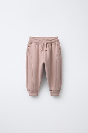 FLOCK LOGO JOGGERS - Light pink by Zara