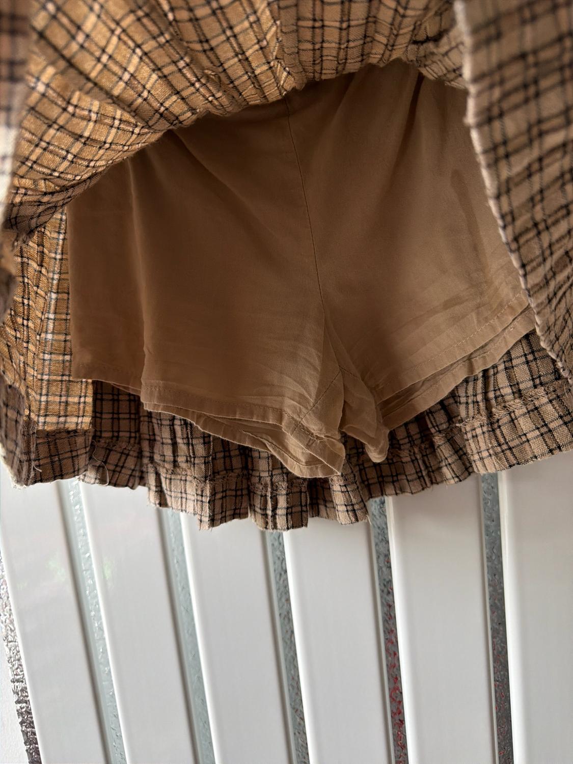 CHECK BOX PLEAT SKIRT - Image 3