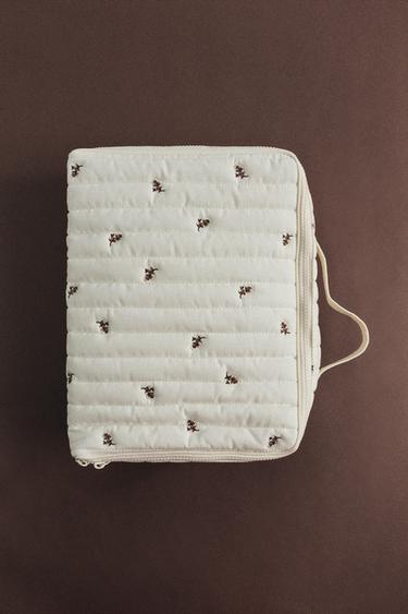 Zara FLORAL BAG - Off White