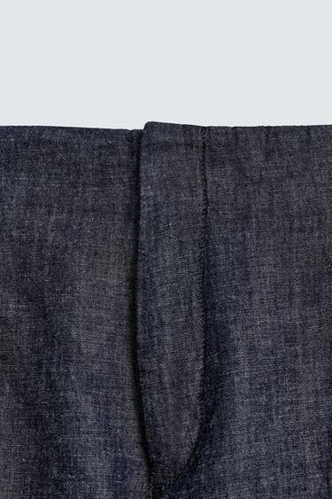 BALLOON FIT PLEATED TROUSERS - Blue / Indigo by Zara - Image 8