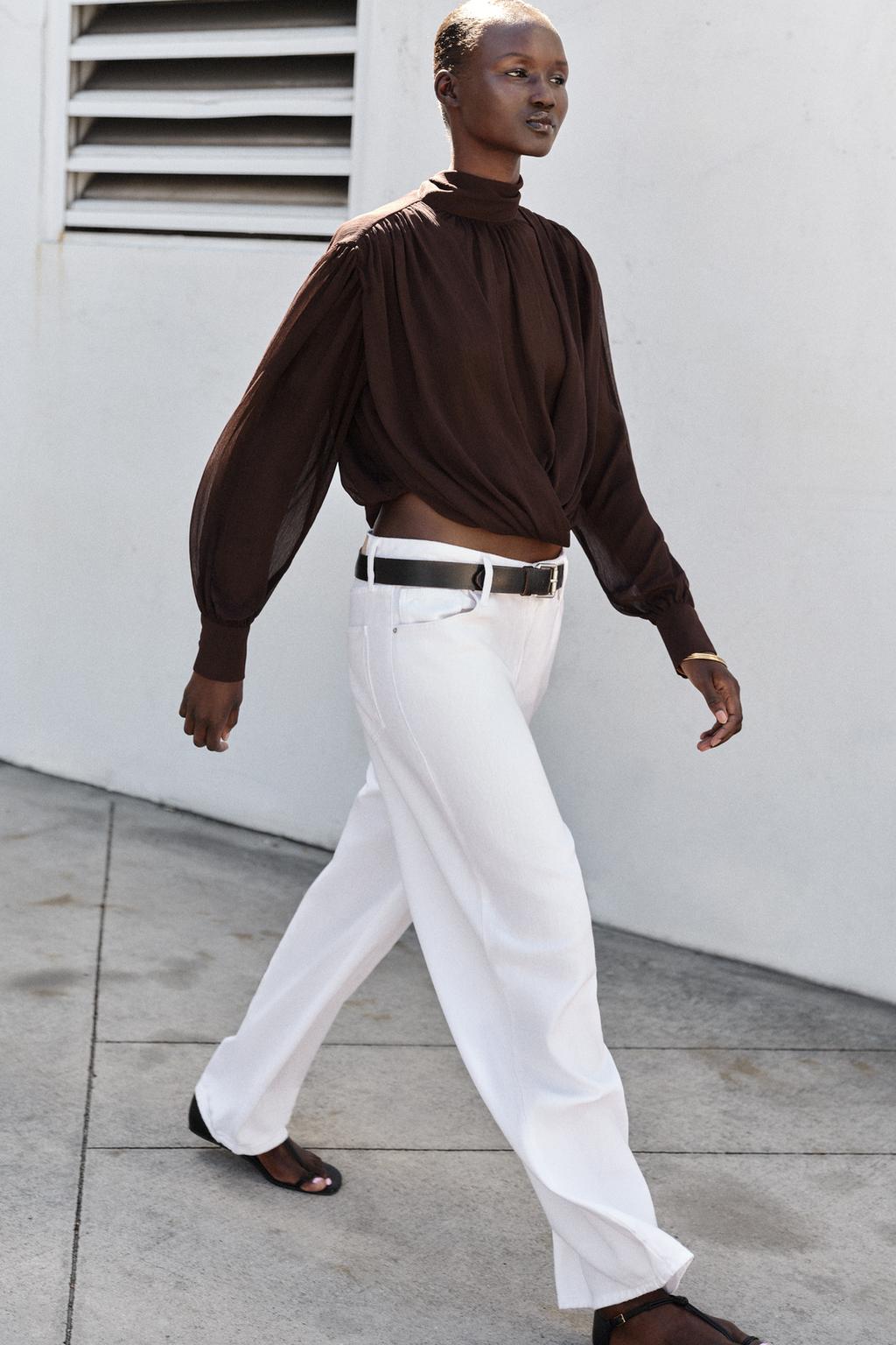 DRAPED BOW BLOUSE - image 2