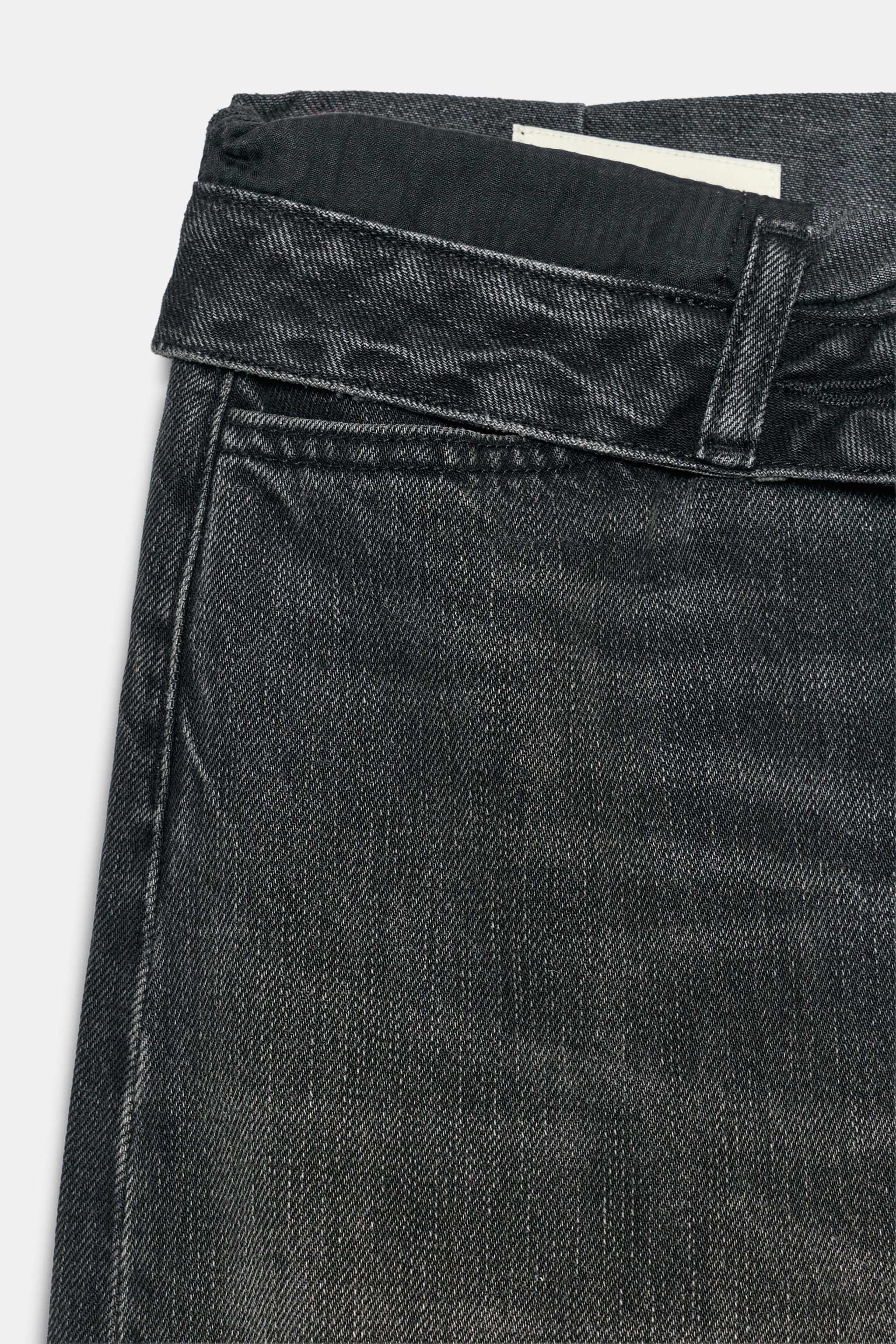 TRF MID-RISE FOLDED WAIST JEANS