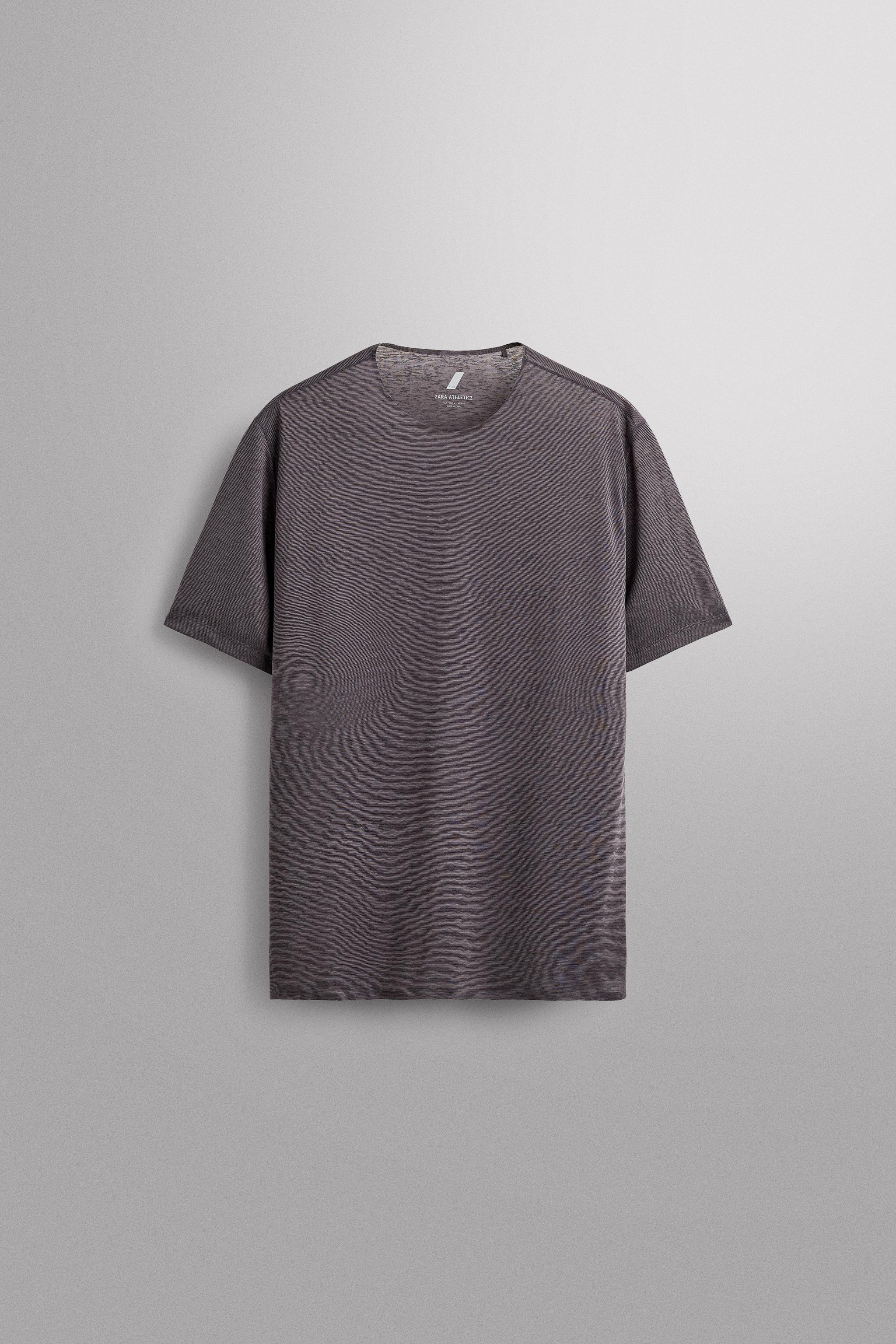 LIGHTWEIGHT STRUCTURED RUNNING T-SHIRT — Dark purple