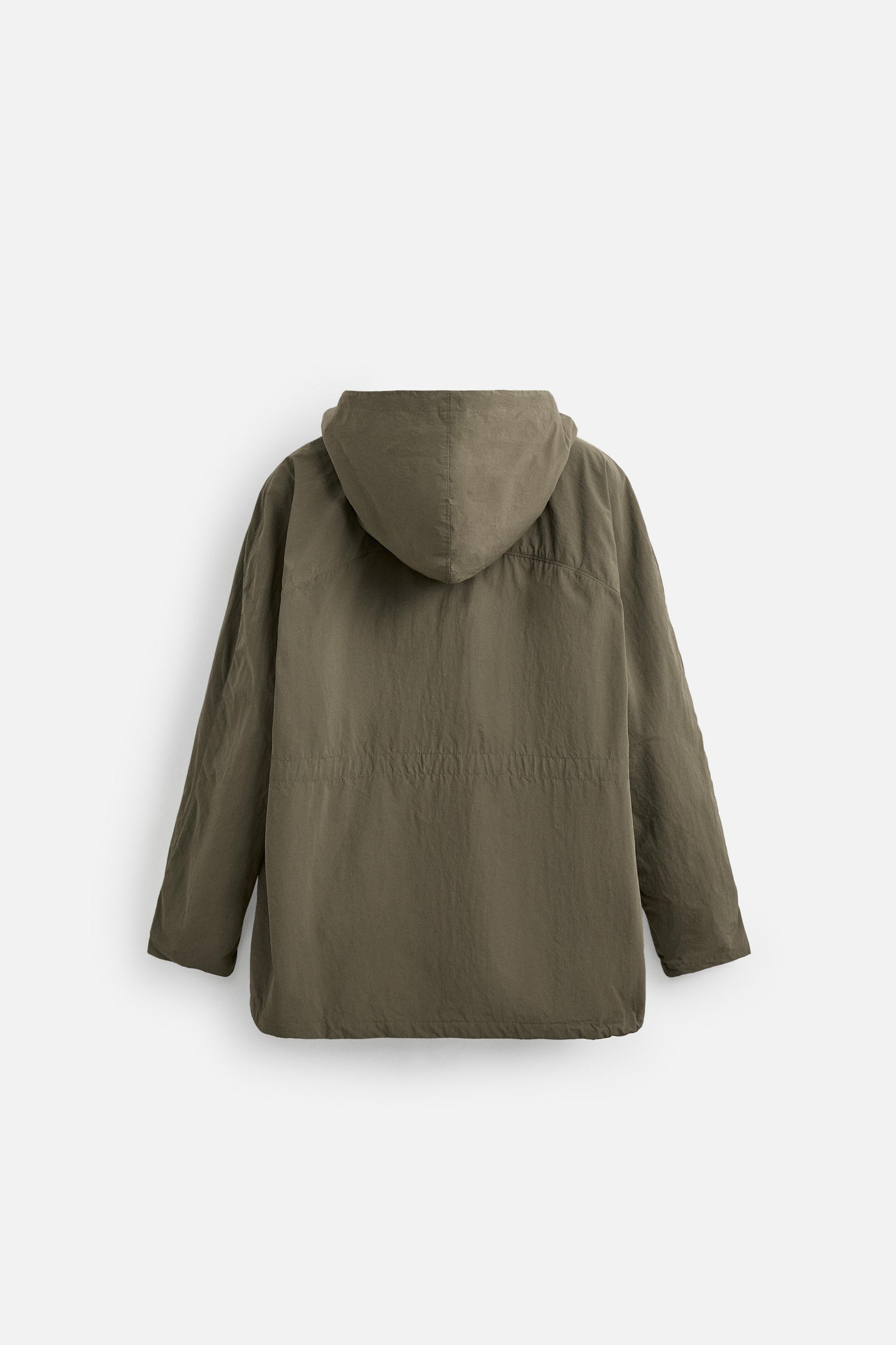 TECHNICAL POUCH PARKA - Earth | ZARA United States