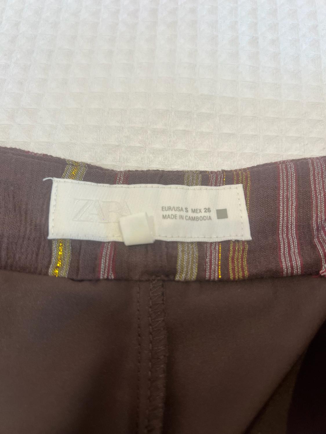 METALLIC THREAD STRIPED SKORT - Image 4