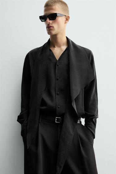FLOWING BANDANA SHIRT - Black by Zara - Image 4