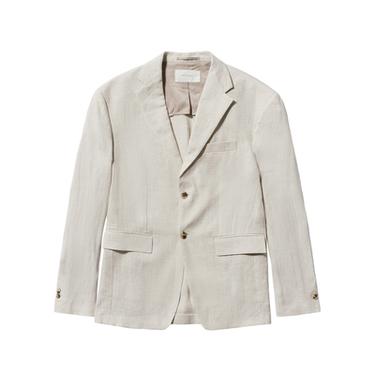 ANZUGBLAZER AUS 100 % LEINEN - Sandfarben von Zara