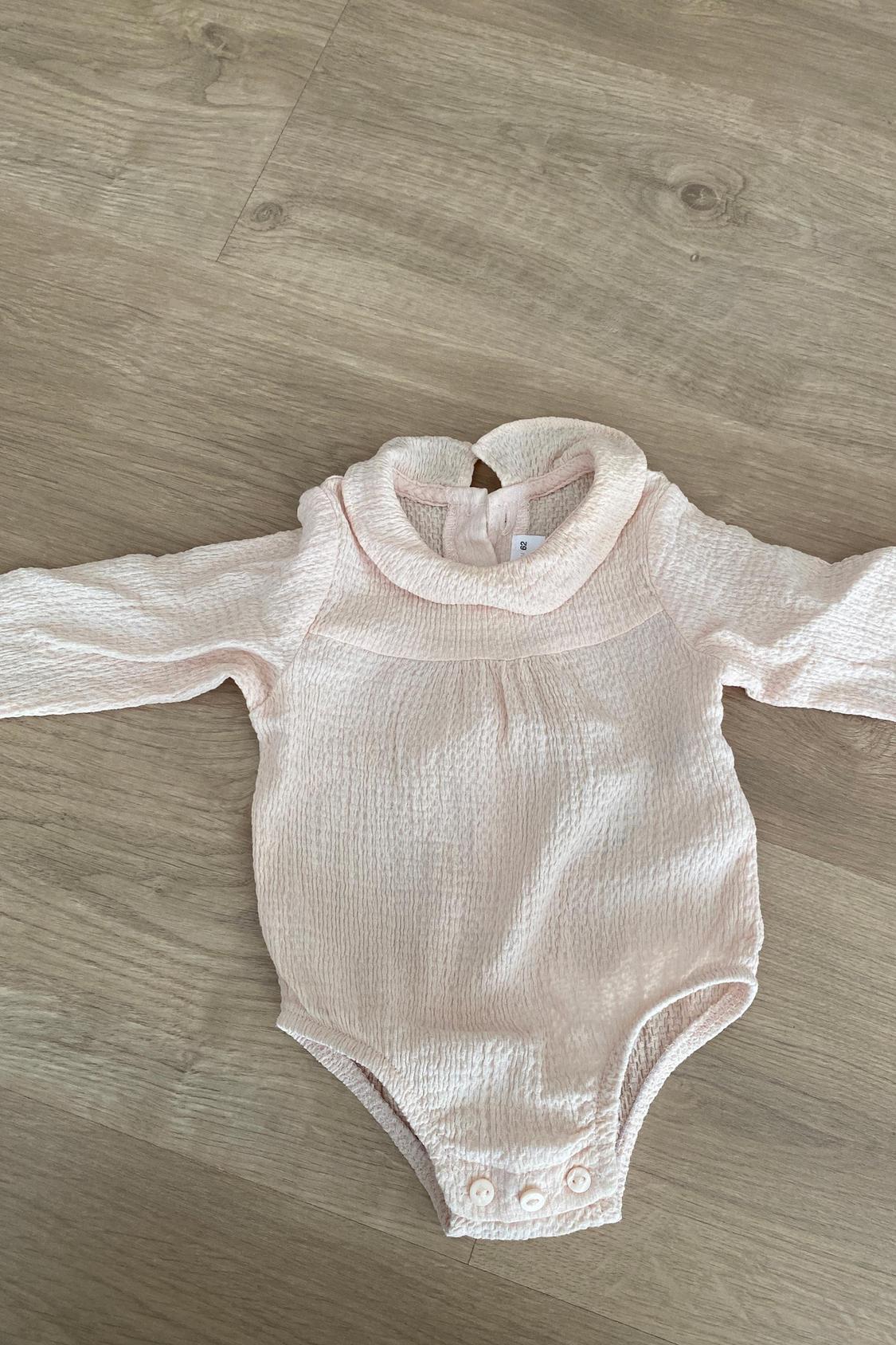 TEXTURED BODYSUIT WITH RUFFLES