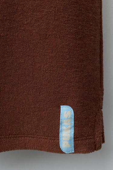 COMBINAISON-SHORT EFFET SERVIETTE PUKAS SURF - Marron de Zara - Image 3