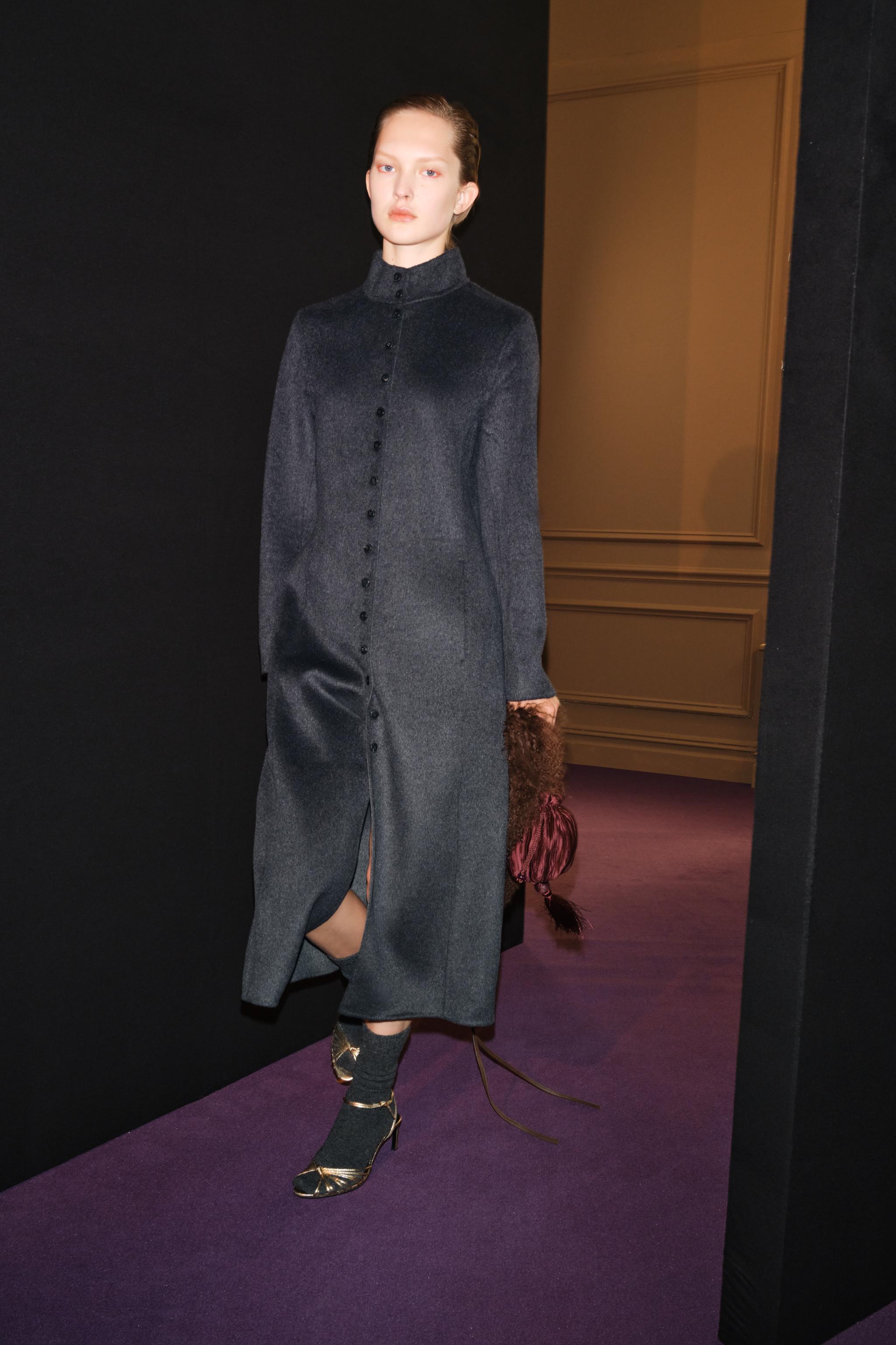 MANTEAU LONG AVEC LAINE ZW COLLECTION