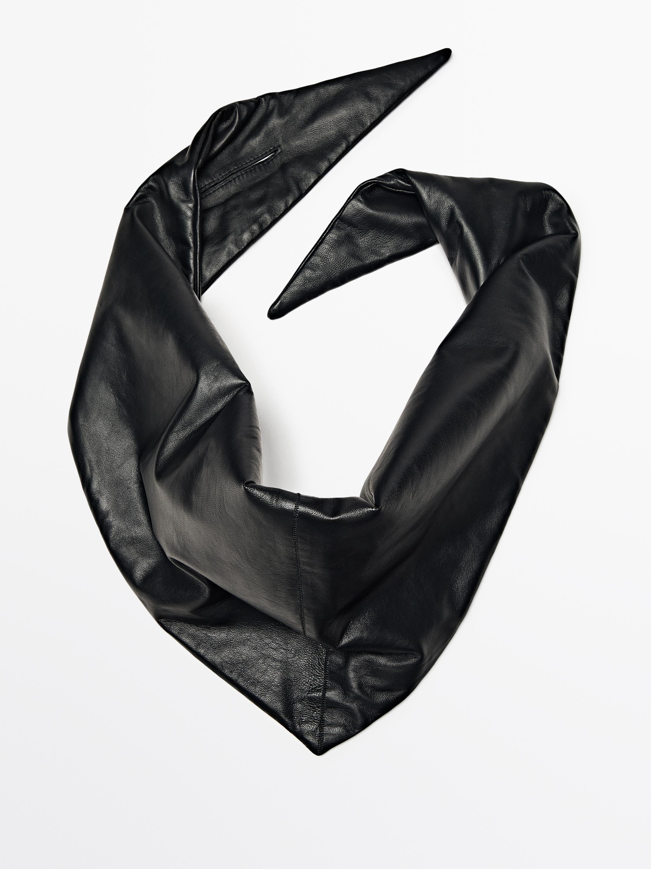 Nappa leather bandana