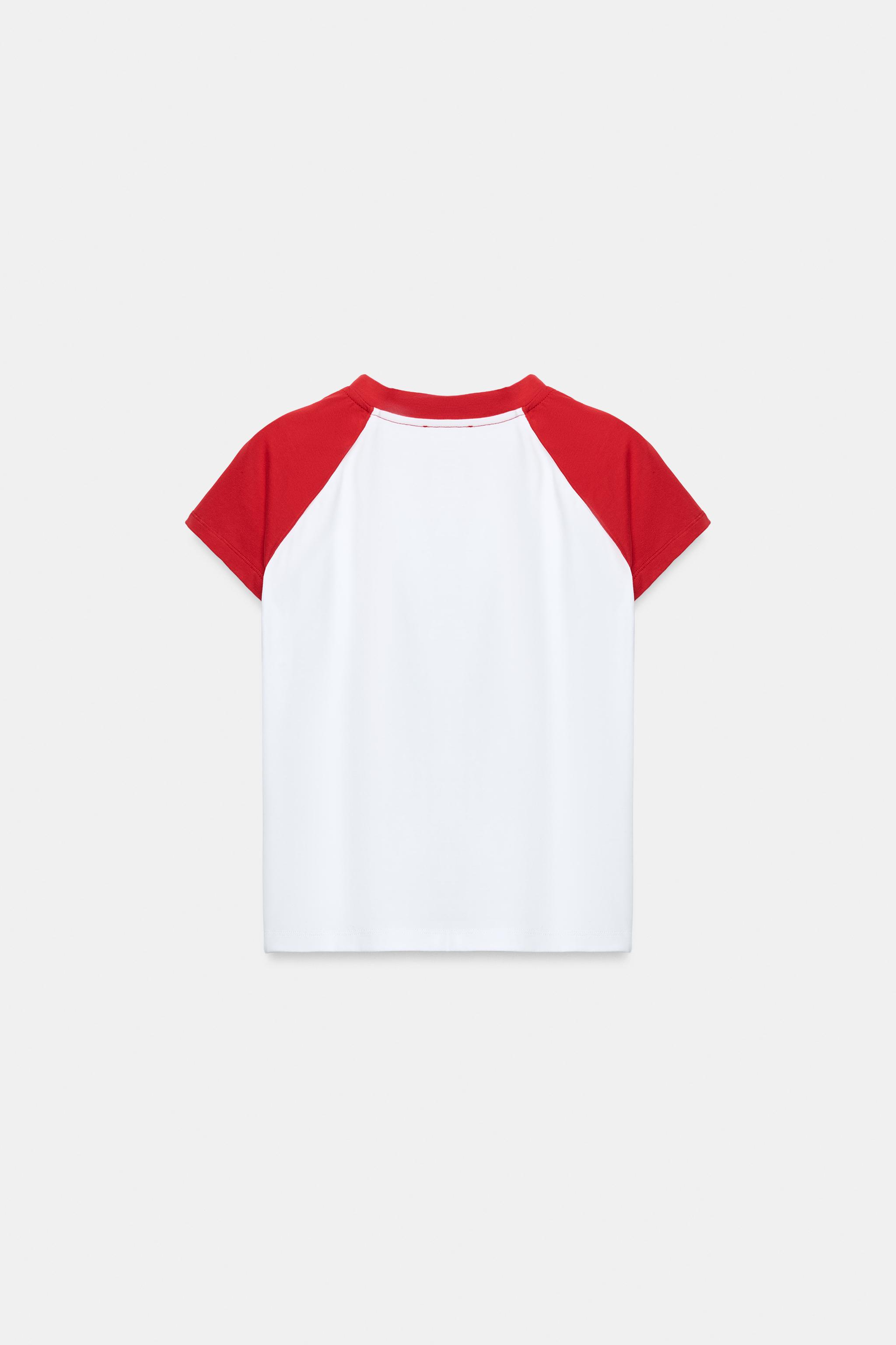 SIDE STRIPE RAGLAN SLEEVE T-SHIRT
