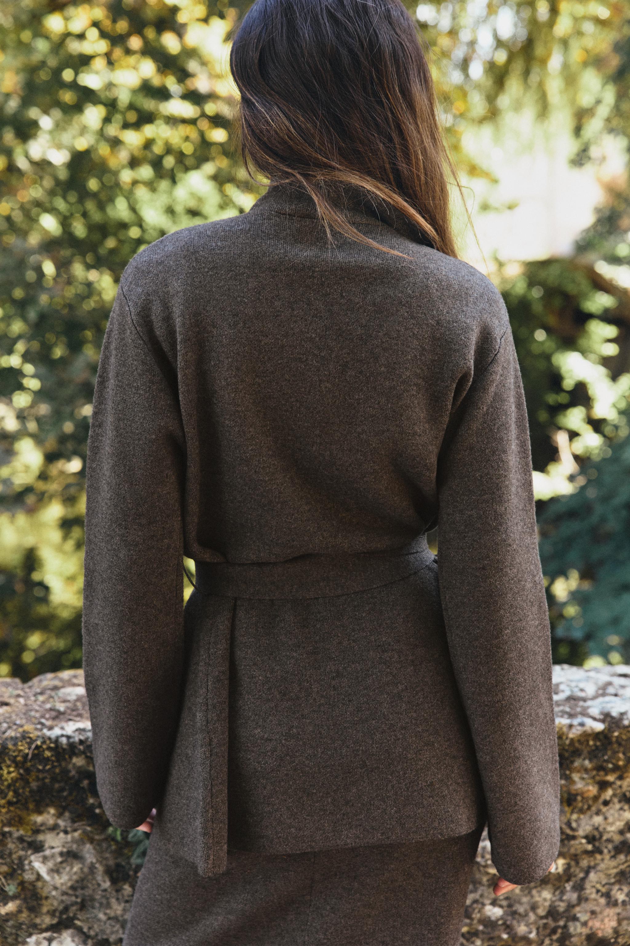 BELTED CARDIGAN