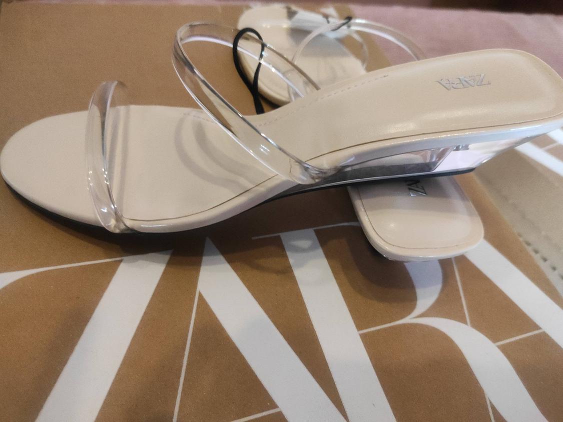 VINYL WEDGE SANDALS - Image 5