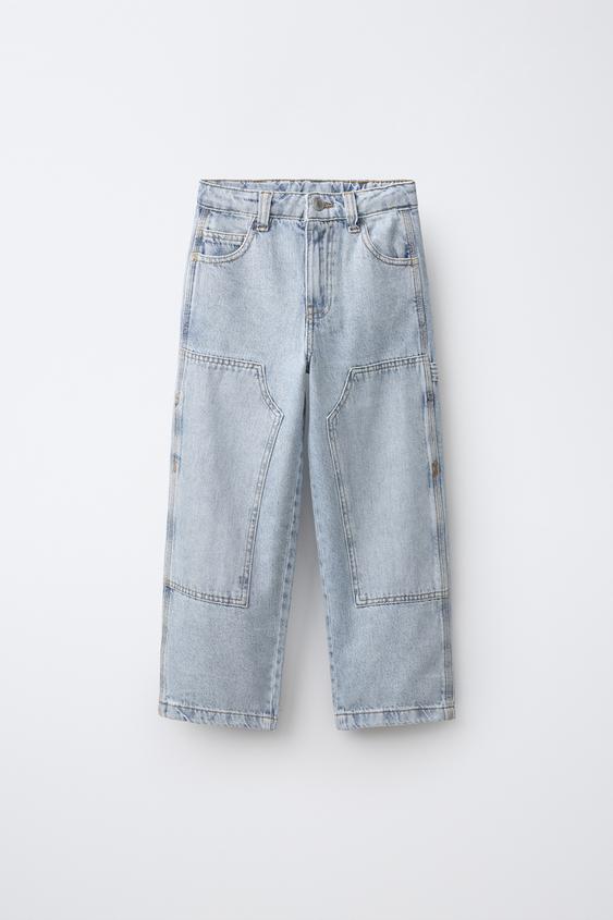 Zaras LOOSE CARPENTER-JEANS - Blå - Bild 0