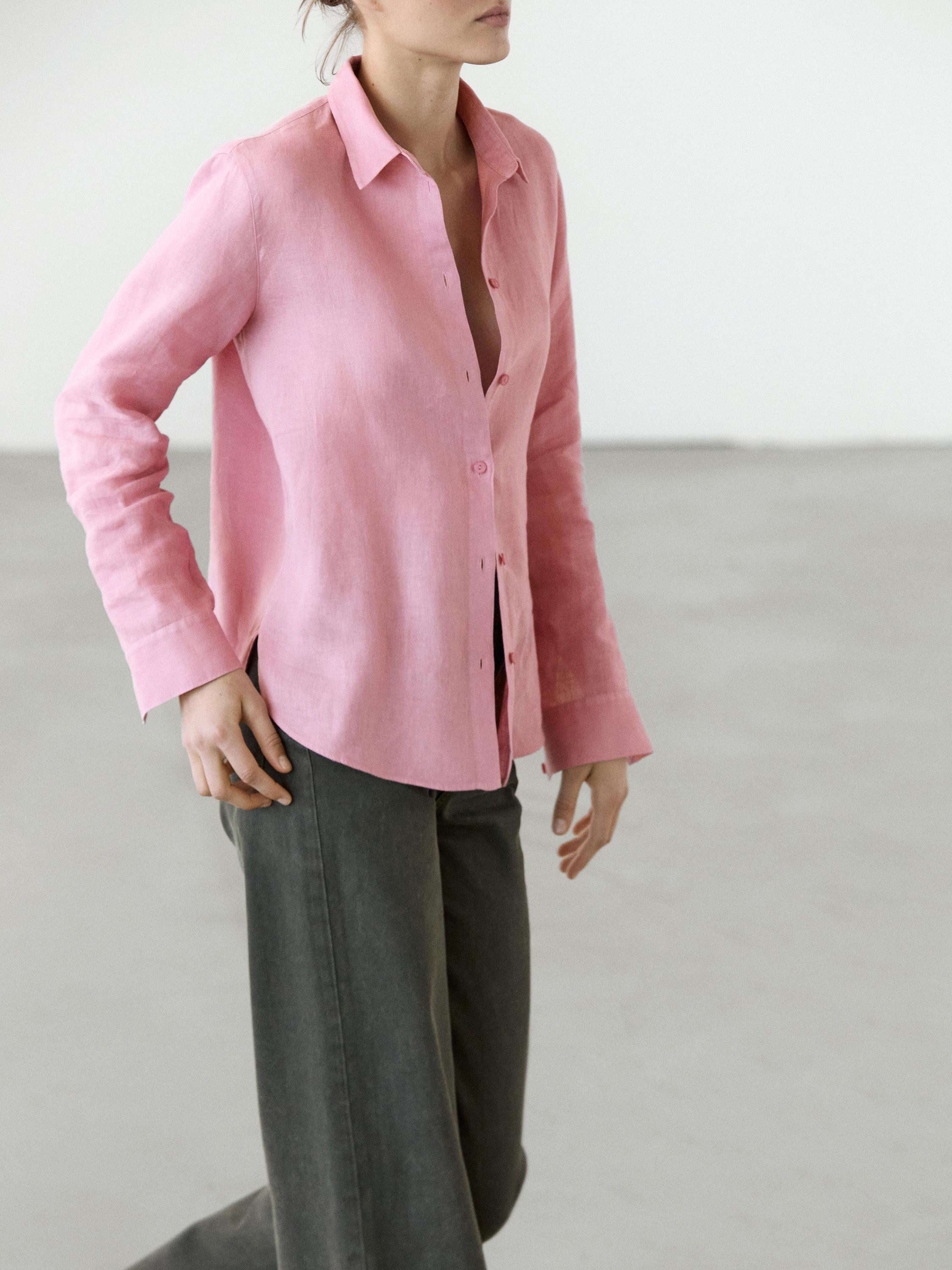 Chemise fluide 100 % lin