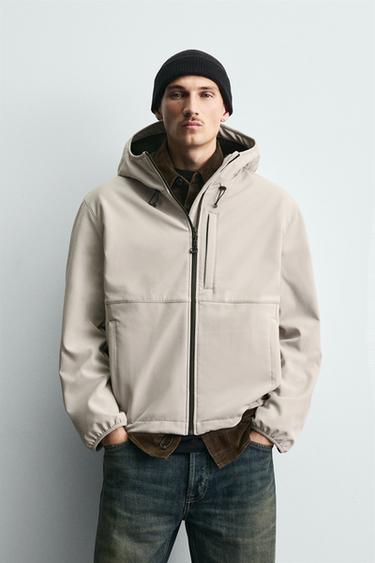 CAZADORA TÉCNICA COMBINADO POLAR - Gris / Tostado de Zara
