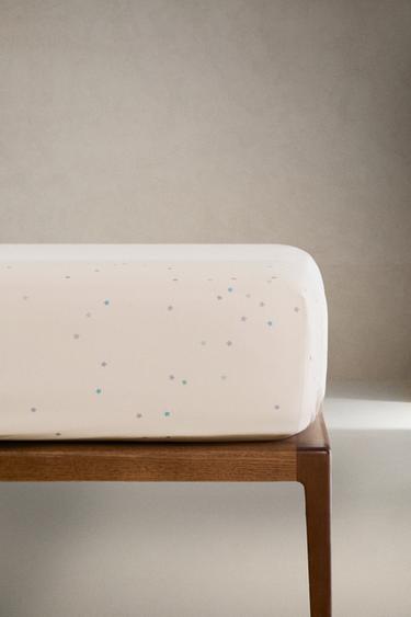 DRAP-HOUSSE ENFANT COTON ÉTOILES - Rose clair de Zara
