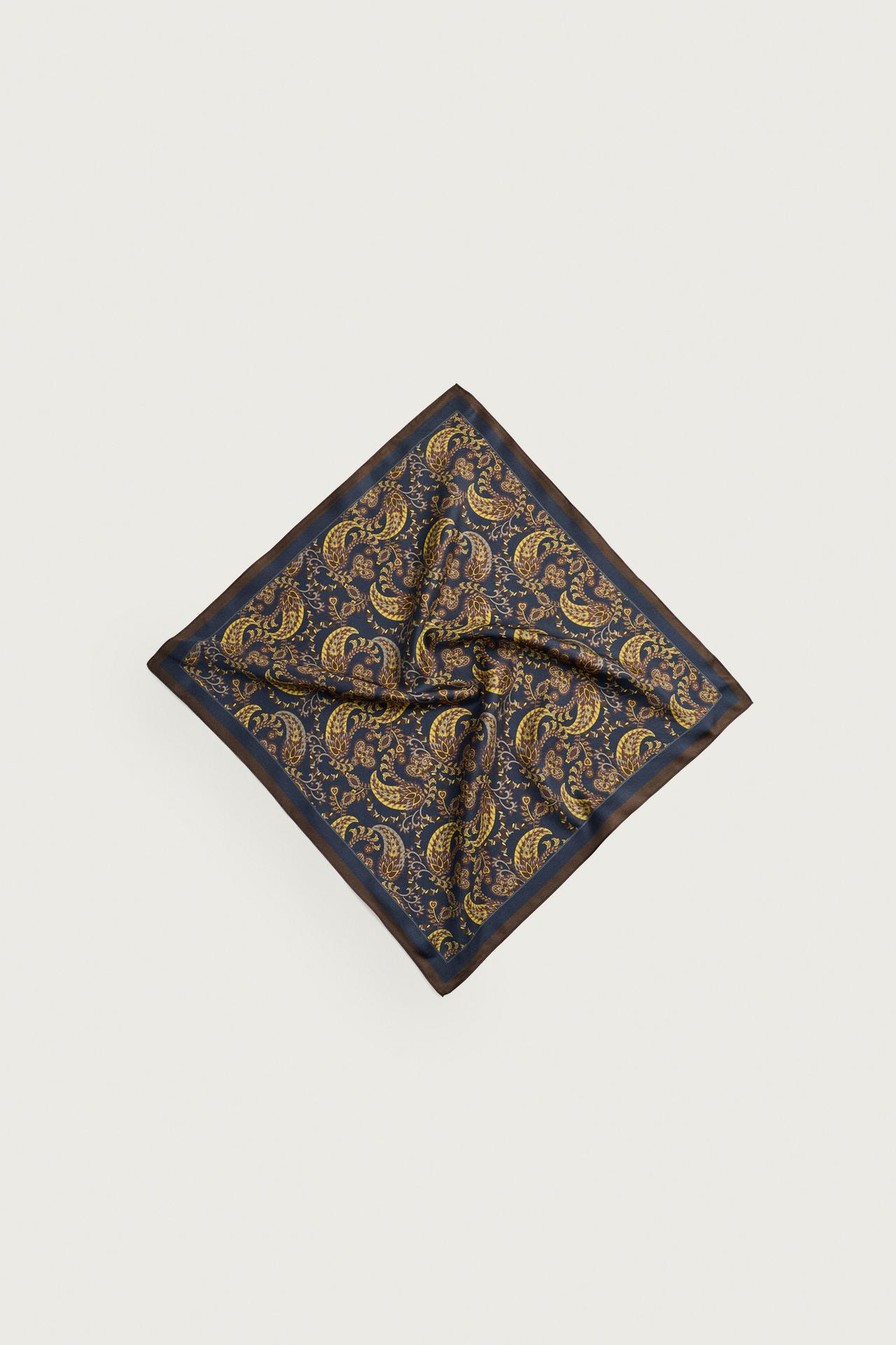 100% SILK PAISLEY BANDANA — various