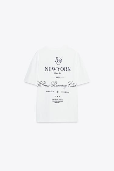T-SHIRT BRODÉ À INSCRIPTION - Blanc de Zara - Image 5