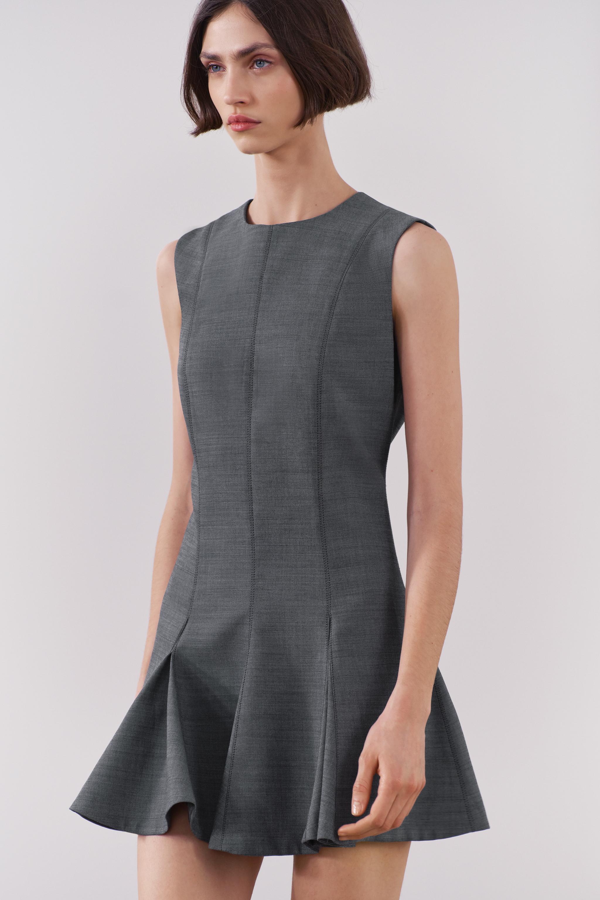 Zara basic hotsell peplum dress