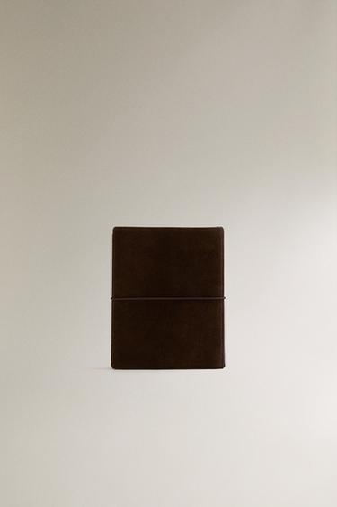 SPLIT LEATHER BOOK COVER - Brown by Zara