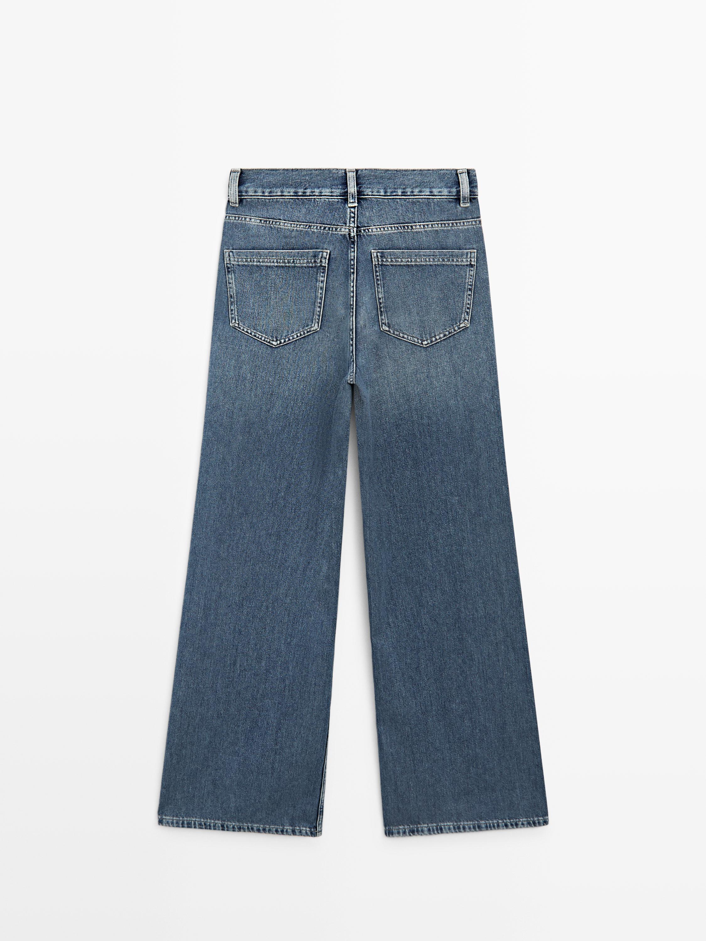 Jean wide leg taille haute