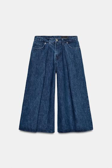 JEANS ZW COLLECTION CULOTTE - Índigo de Zara - Imagen 0