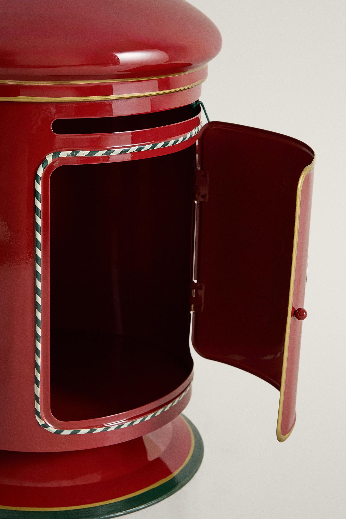 Zara Santa Claus Christmas Mailbox, цвет: Красный — фото 3