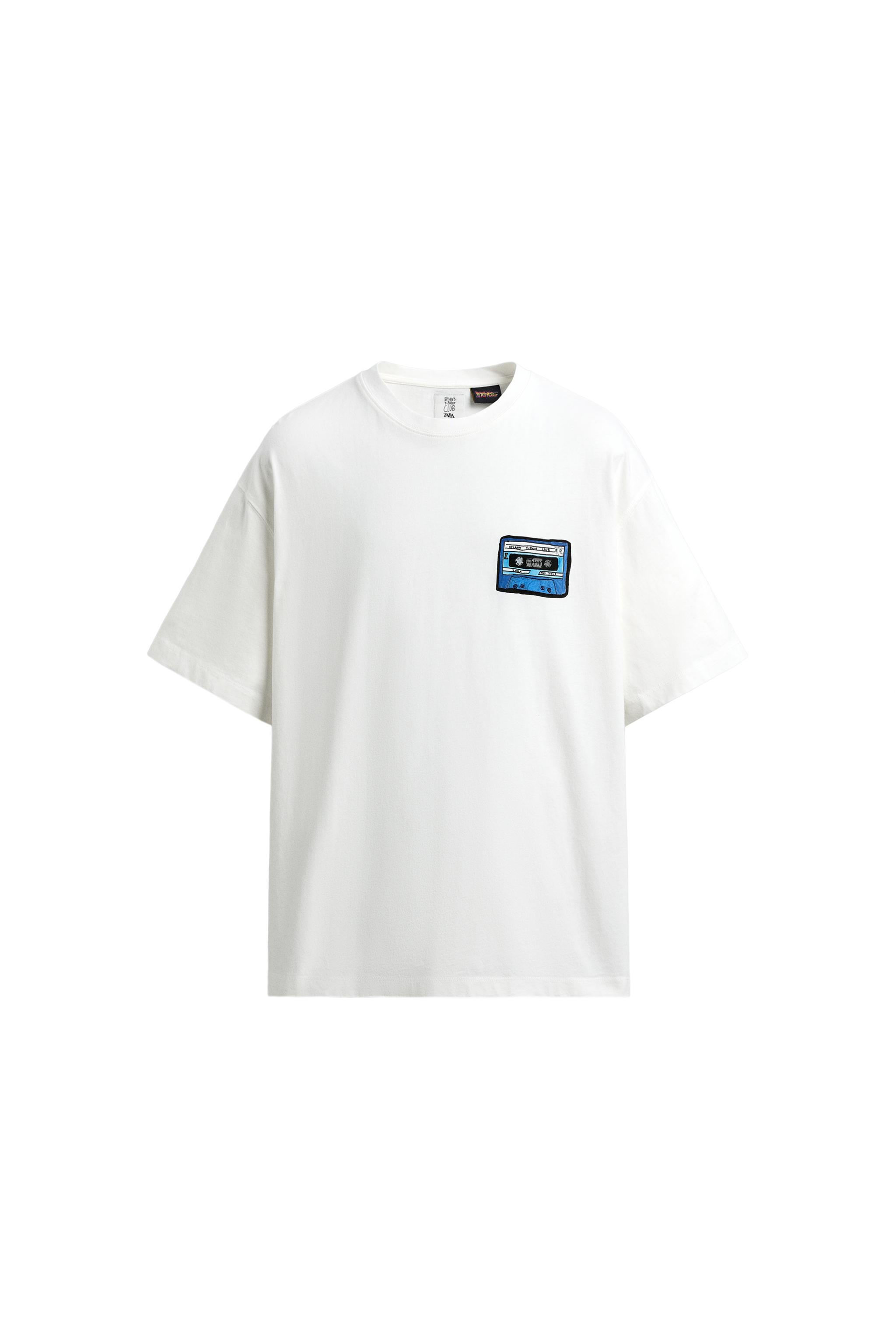 CASSETTE ILLUSTRATION T-SHIRT X DYLAN´S T-SHIRT CLUB X ZARA