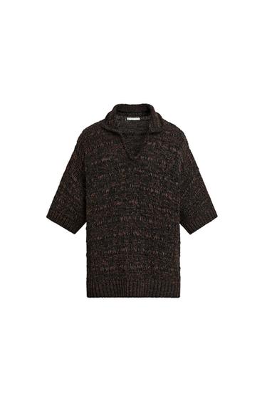 CONTRAST TAPE KNIT POLO SHIRT
