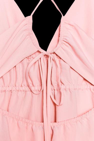 FLOWING MIDI DRESS - Chalk pink by Zara