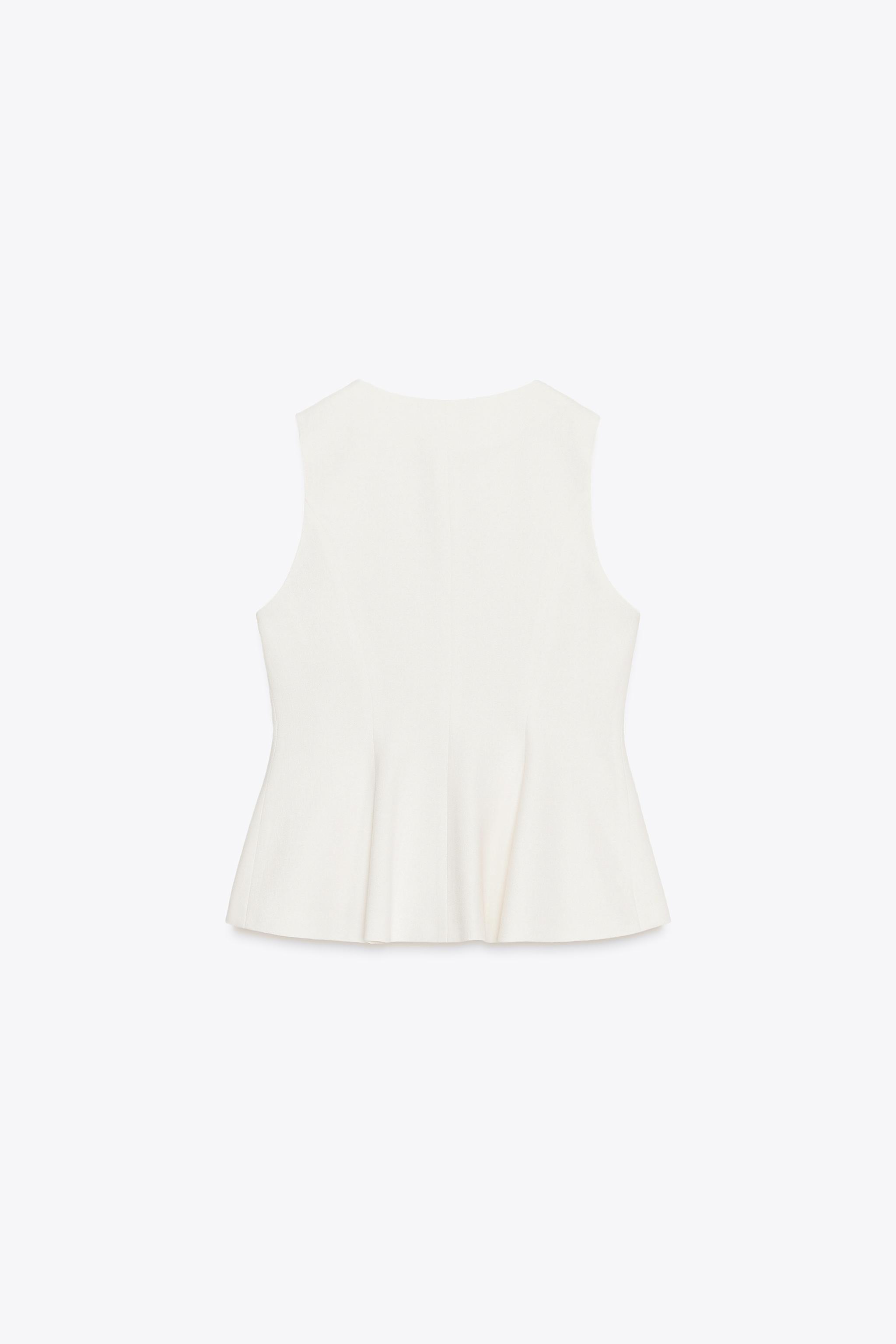トップス Eaphi FLUFFY PEPLUM VEST Eaphi FLUFFY PEPLUM VEST