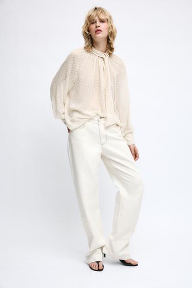 CAMISA PLUMETI LAZADA - Crudo de Zara