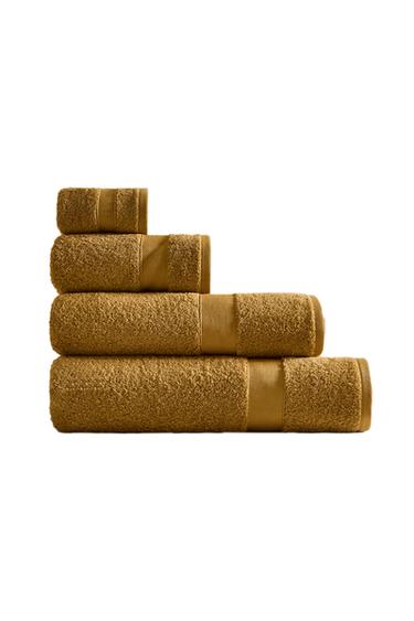 TOALHA DE BANHO ALGODÃO PREMIUM (600 G/M²) - Mostarda da Zara