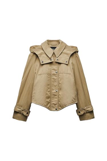 CROP HOODED PARKA ZW COLLECTION