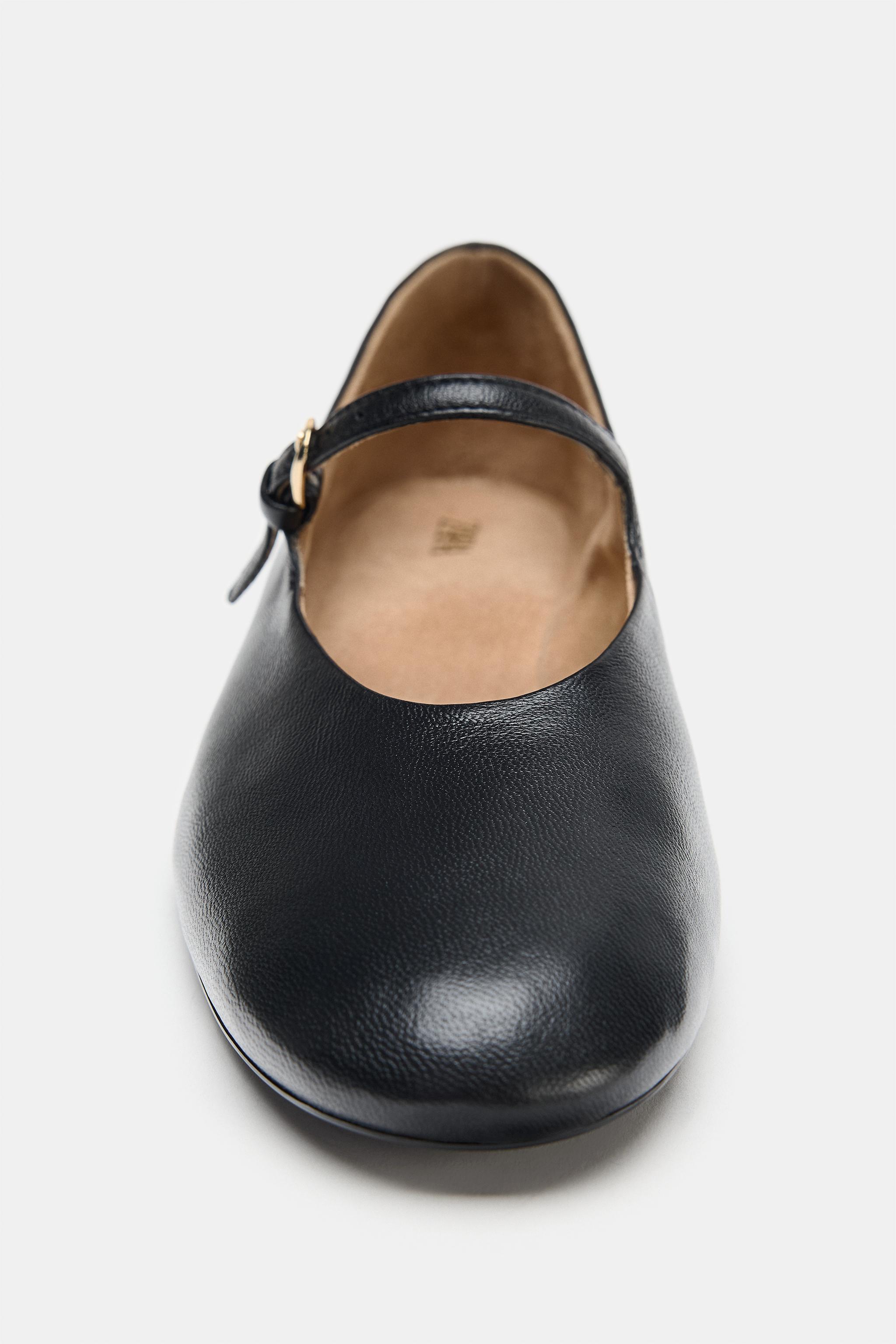 LEATHER BALLET FLATS