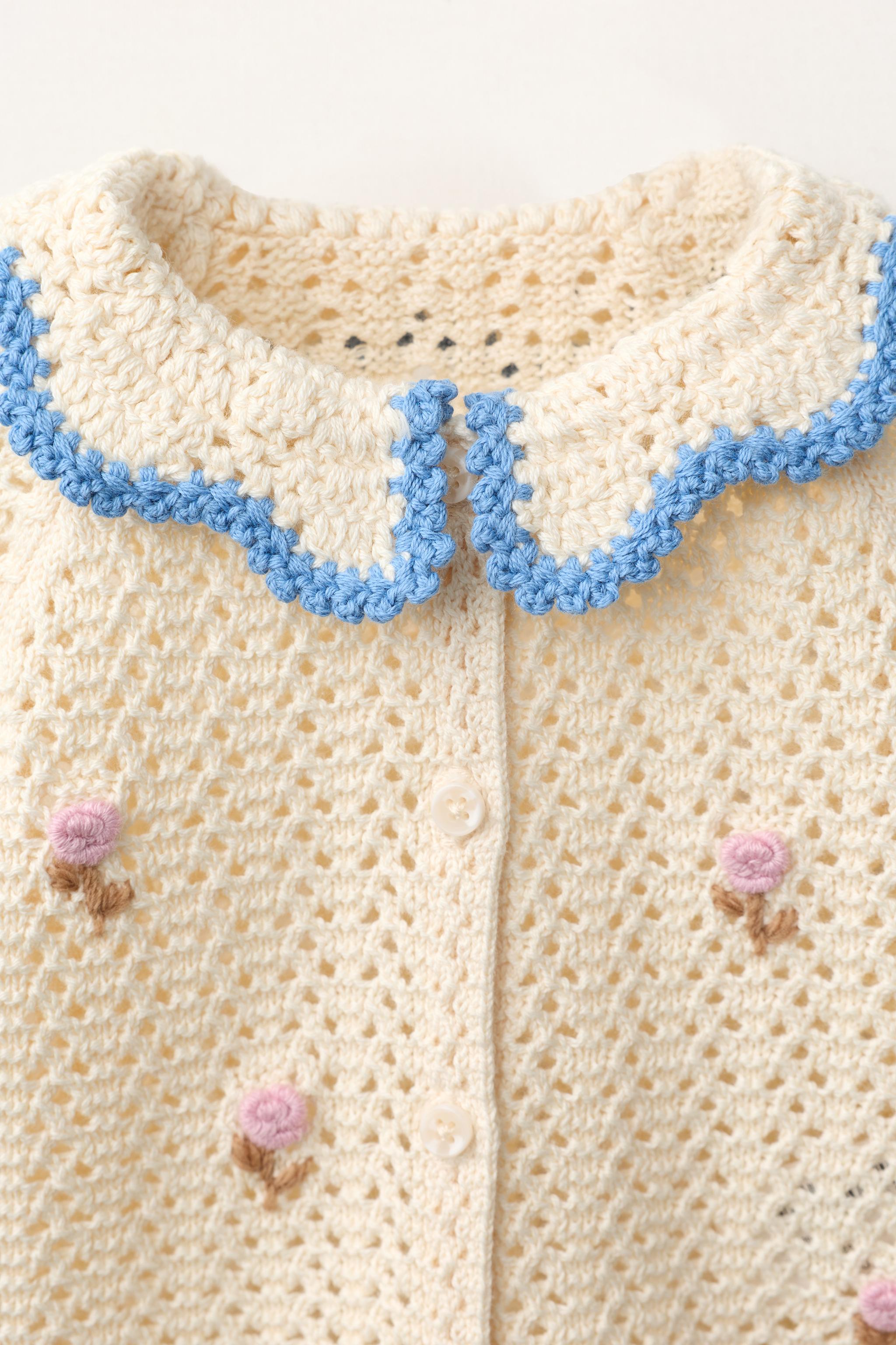Детские куртки Zara EMBROIDERED DOT JACKET — фото 4