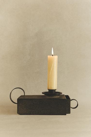 METAL TEALIGHT HOLDER WITH DRAWER - Black by Zara - Image 5