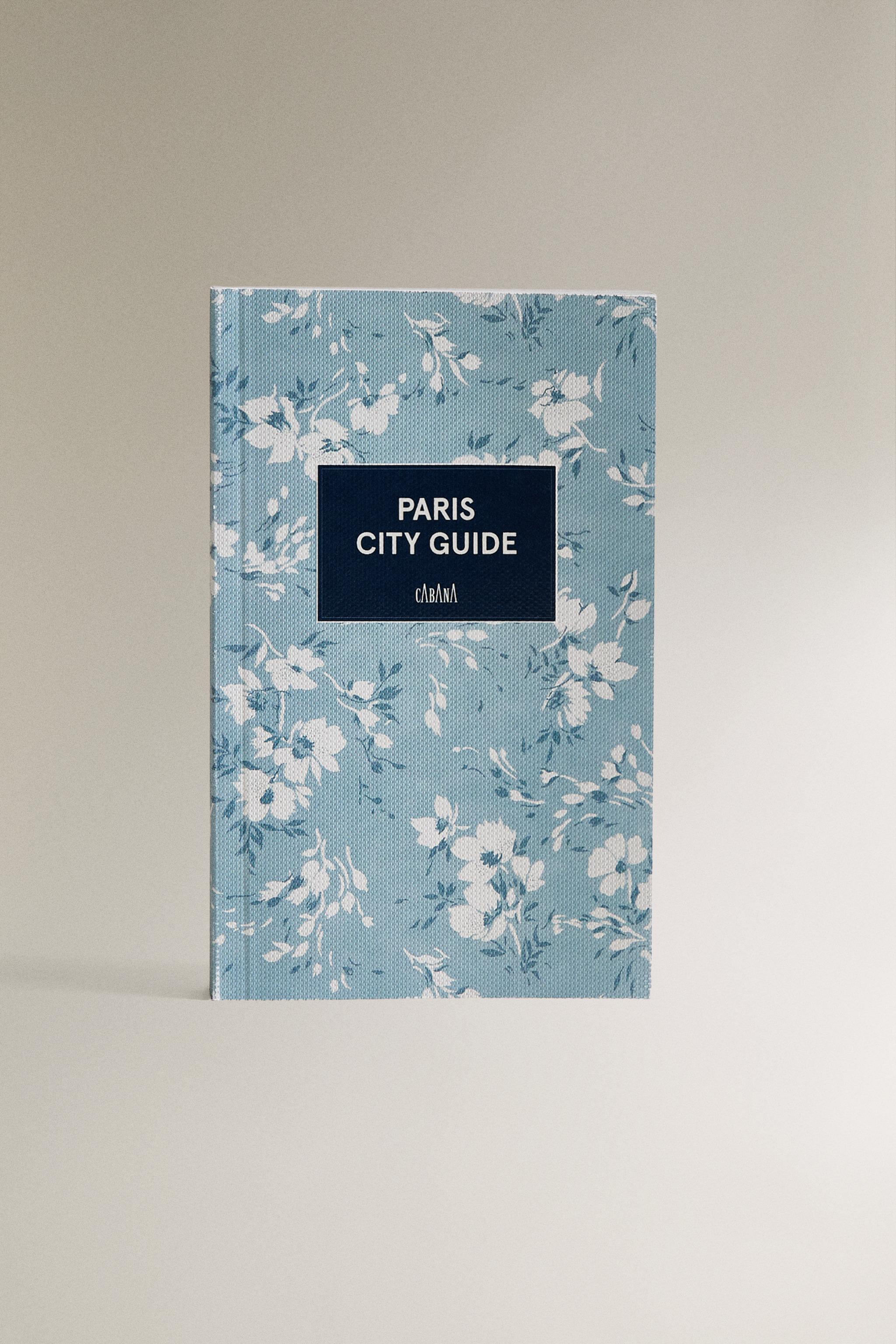 PARIS CITY GUIDE CABANA BOOK — Blue / White