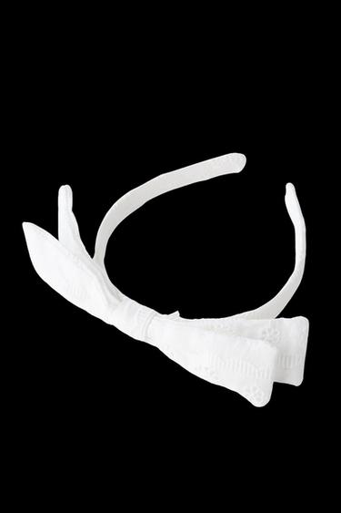 DIADEMA LAZO CALADOS - Blanco de Zara