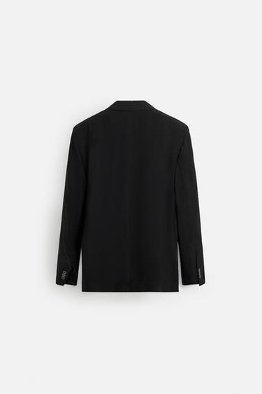 RELAXED FIT FLUID BLAZER - Blue by Zara - Image 7