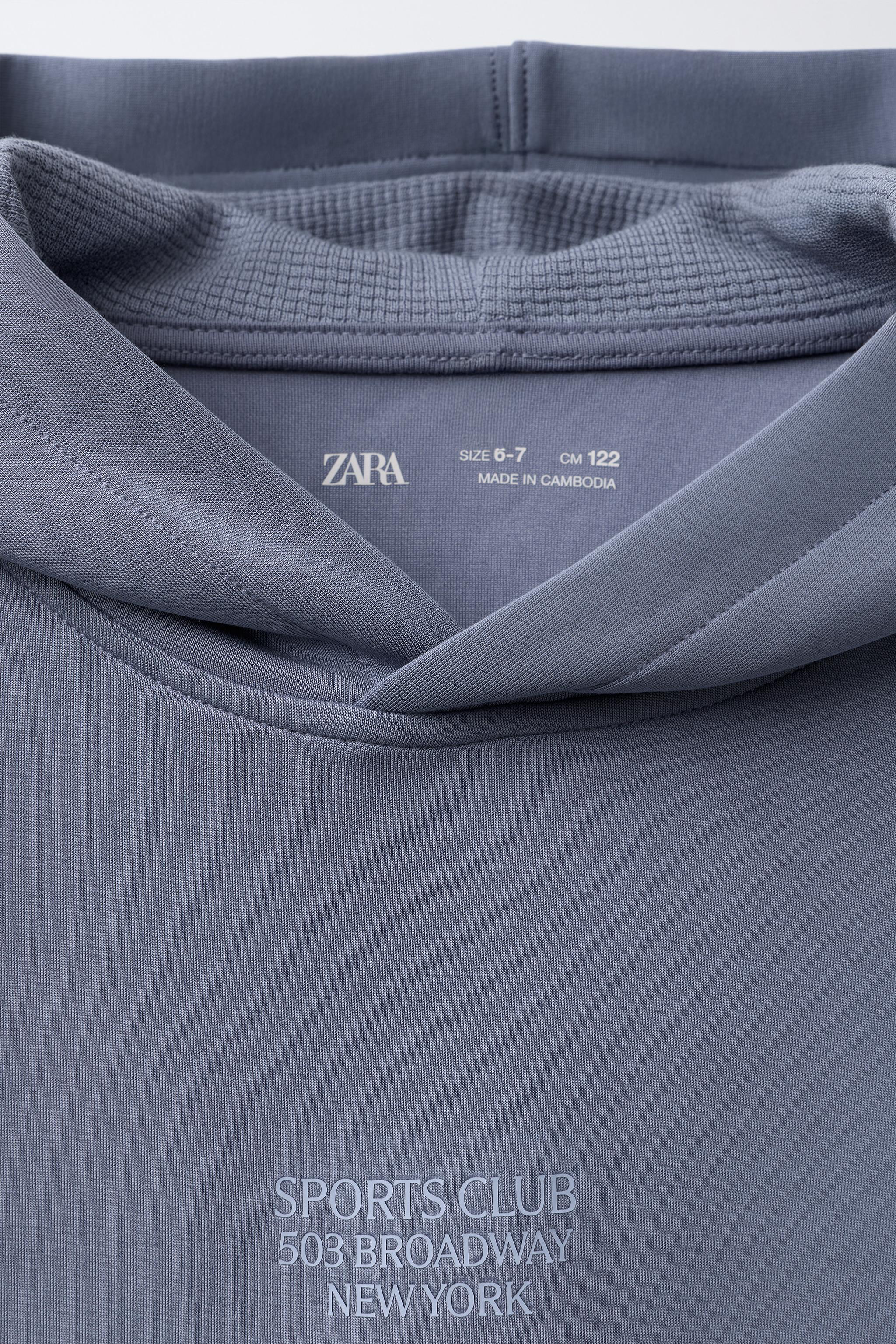 TEXT PRINT HOODIE WITH MODAL