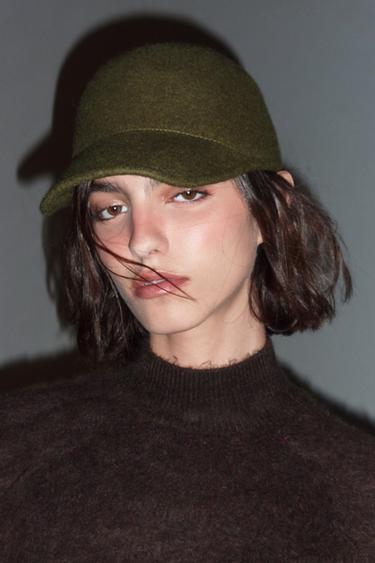 100% WOOL STRUCTURED CAP — Green 1