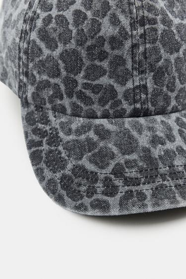 ANIMAL PRINT TWILL CAP - Grey by Zara - Image 3
